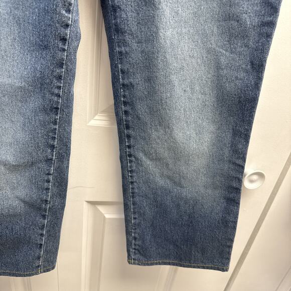 St John Sport by‎ Marie Gray Blue Denim Jeans VTG High Rise Straight Leg Size 10 - Picture 8 of 16